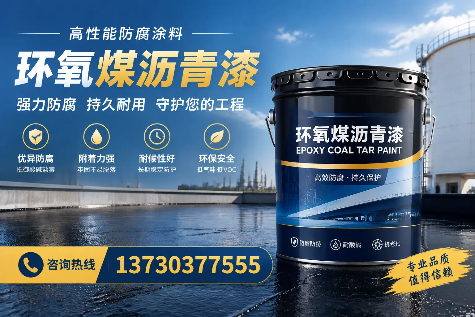 环氧煤沥青漆的耐久性分析，适合内乡的使用场景